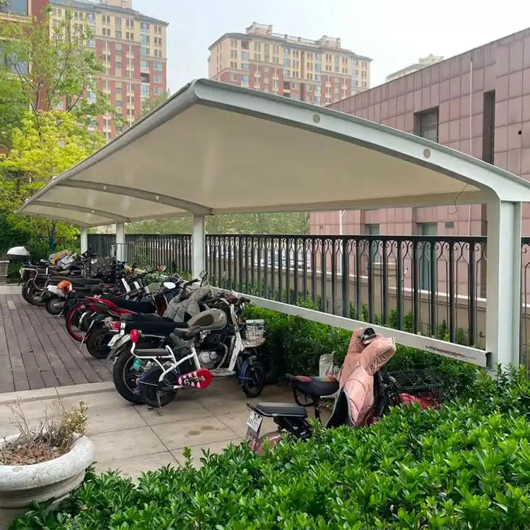 满洲里市膜结构电动车棚